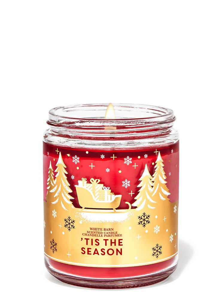 Tis the Season Single Wick Candle Bath and Body Works
