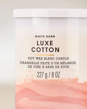 Luxe Cotton Single Wick Candle