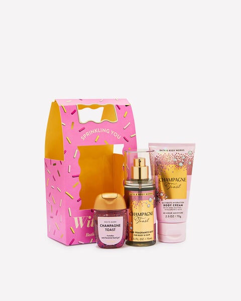 Ensemble-cadeau format mini Champagne Toast