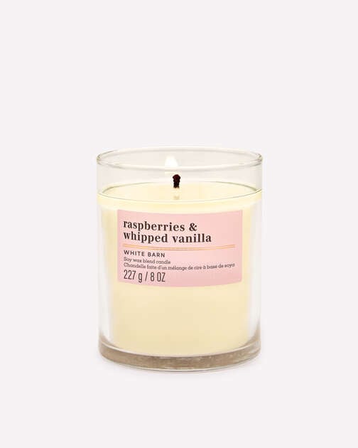Raspberries & Whipped Vanilla Single Wick Candle