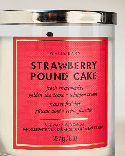 Strawberry Pound Cake Single Wick Candle
