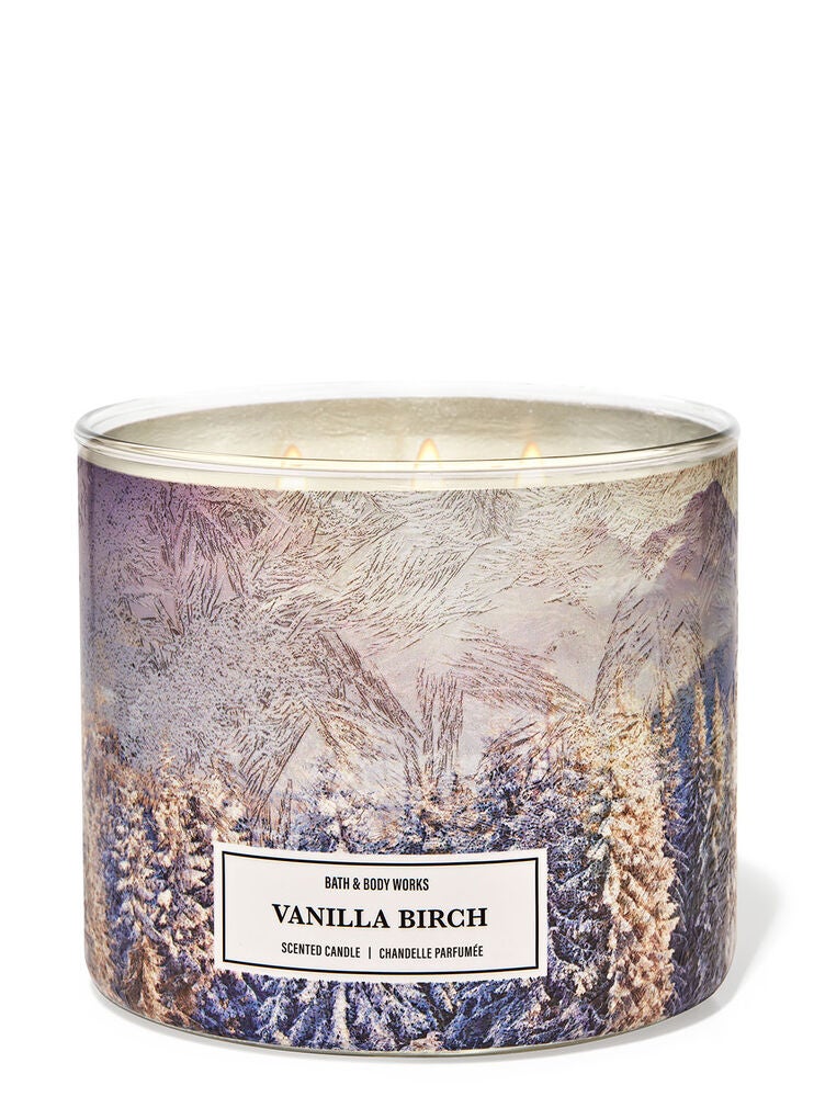 Vanilla Birch 3Wick Candle Bath and Body Works