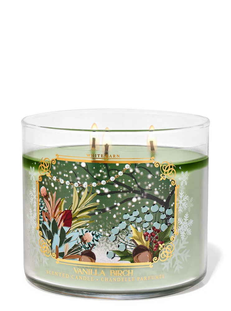 Vanilla Birch 3Wick Candle Bath and Body Works