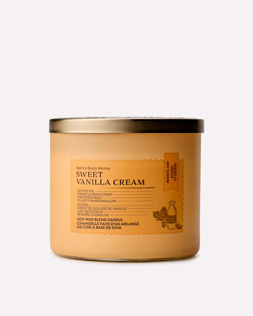 Sweet Vanilla Cream 3-Wick Candle
