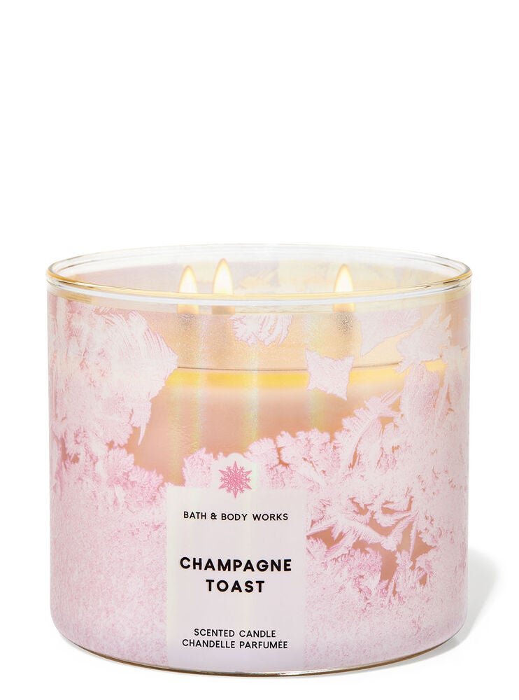 Champagne Toast 3Wick Candle Bath and Body Works