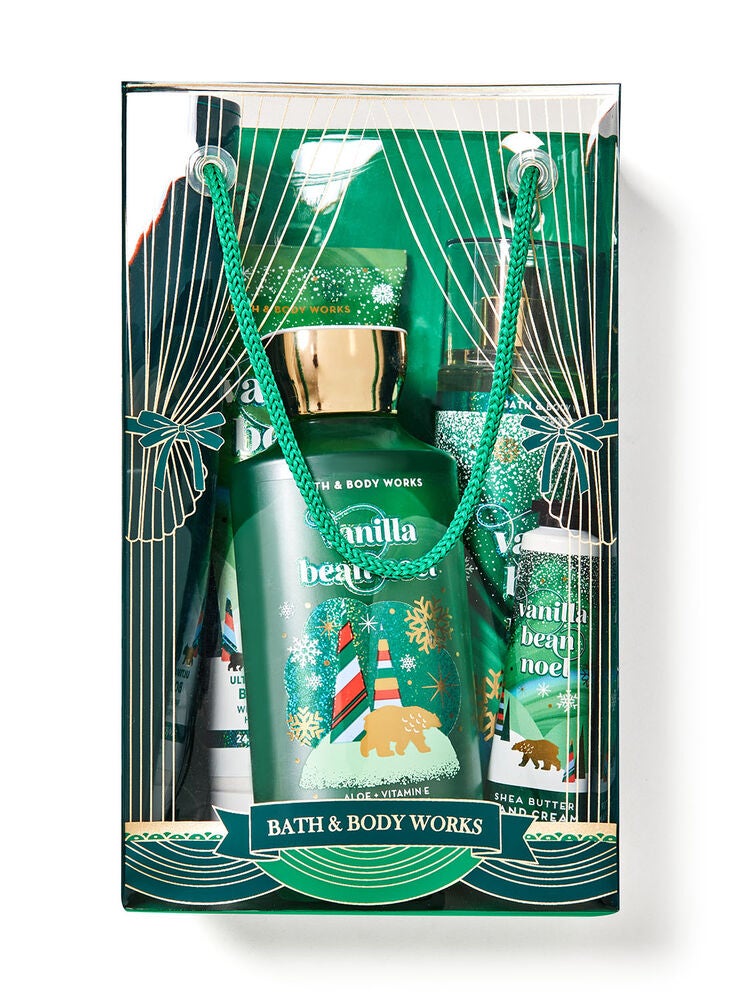 Vanilla Bean Noel Gift Bag Set Bath and Body Works