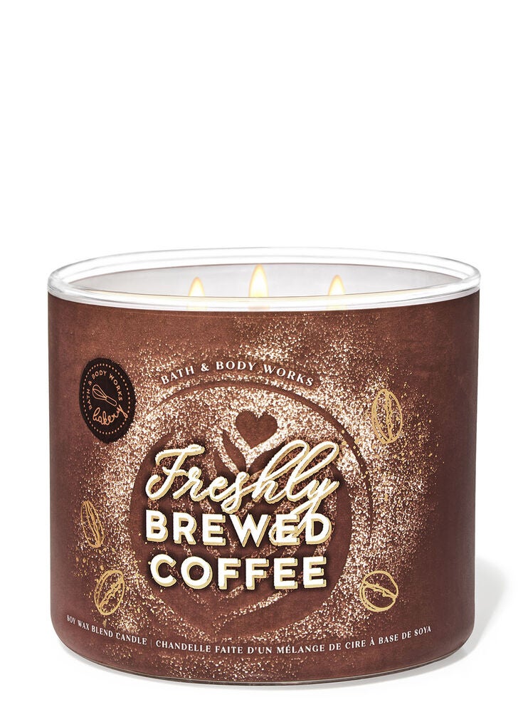 Freshly Brewed Coffee 3Wick Candle Bath and Body Works