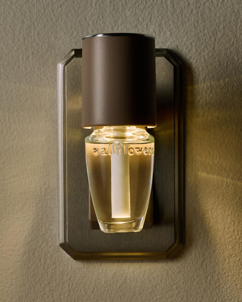 Diffuseur de fragrance Wallflowers Veilleuse avec contrôle de la fragrance cylindre brun