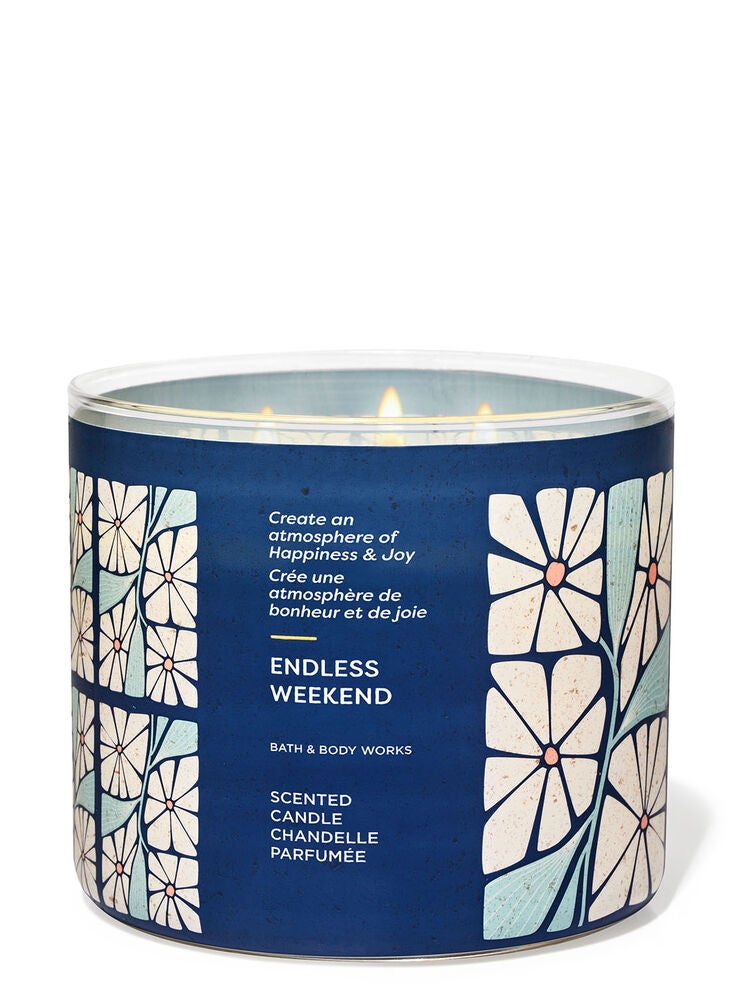 Endless Weekend 3Wick Candle Bath and Body Works