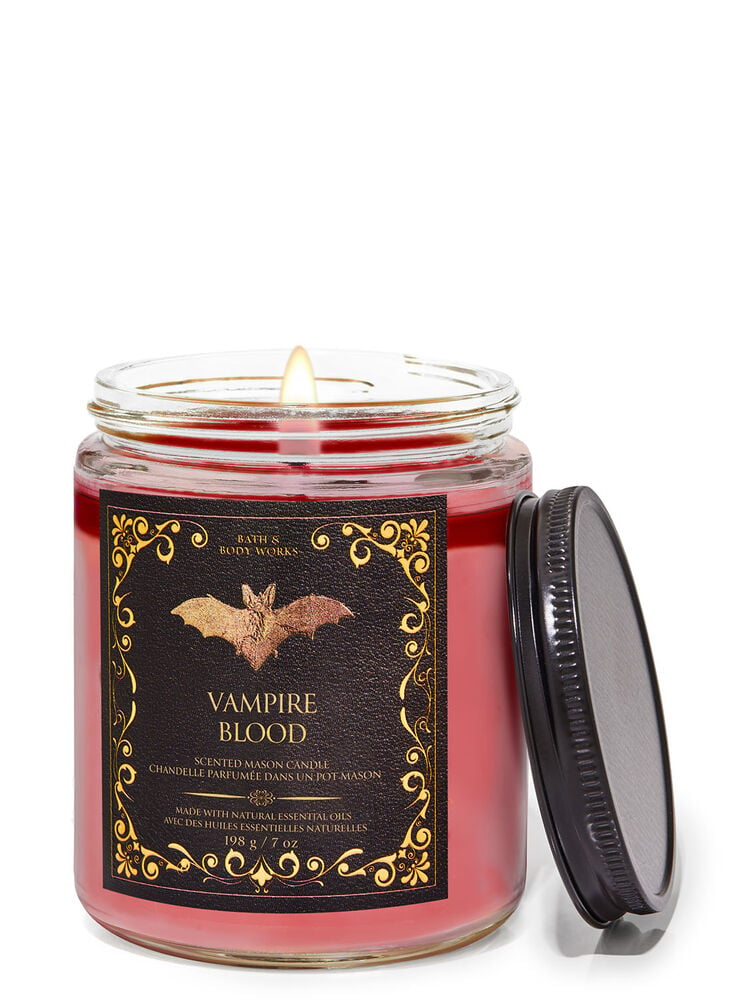 Vampire Blood Mason Single Wick Candle