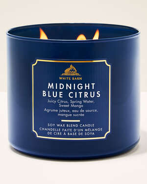 Midnight Blue Citrus 3-Wick Candle