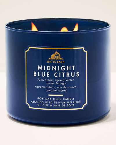 Midnight Blue Citrus 3-Wick Candle