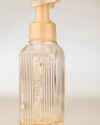 Cream Vertical Lines Gentle & Clean Foaming Hand Soap Dispenser