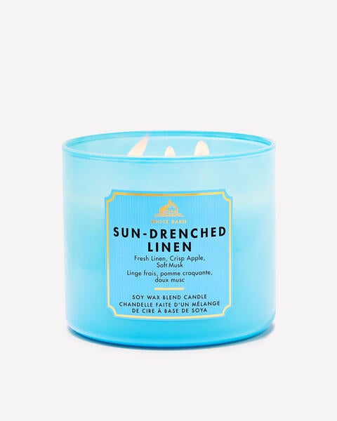 Sun-Drenched Linen 3-Wick Candle