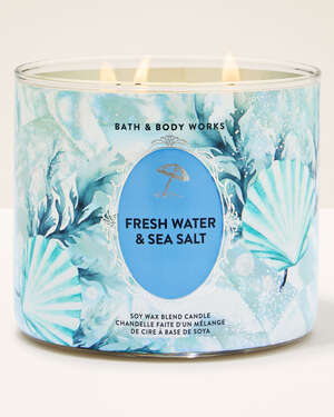 Fresh Water & Sea Salt 3-Wick Candle