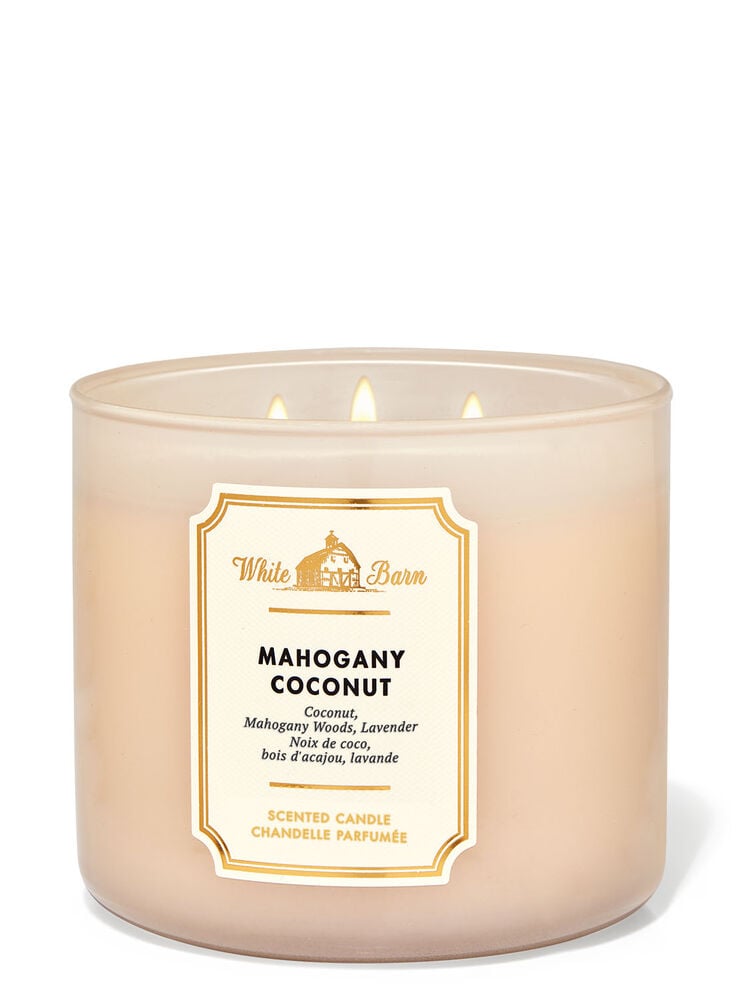 Mahogany Coconut 3-Wick Candle