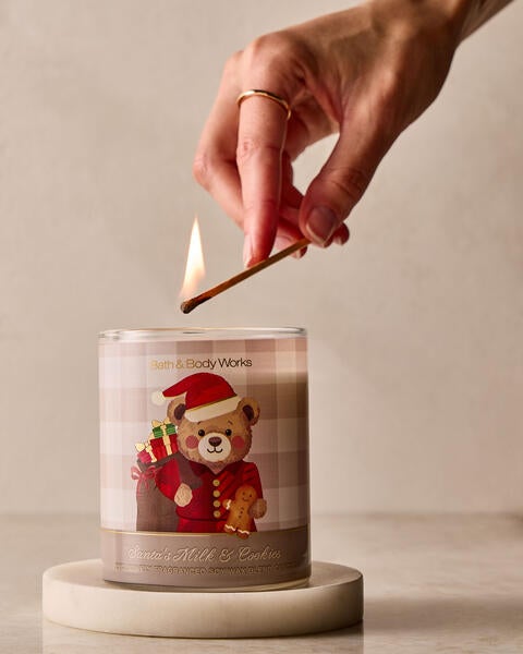 Santa's Milk & Cookies Single Wick Candle