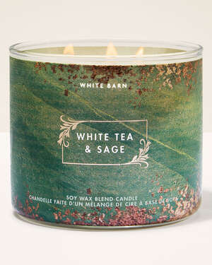 White Tea & Sage 3-Wick Candle