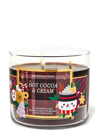Hot Cocoa & Cream 3-Wick Candle