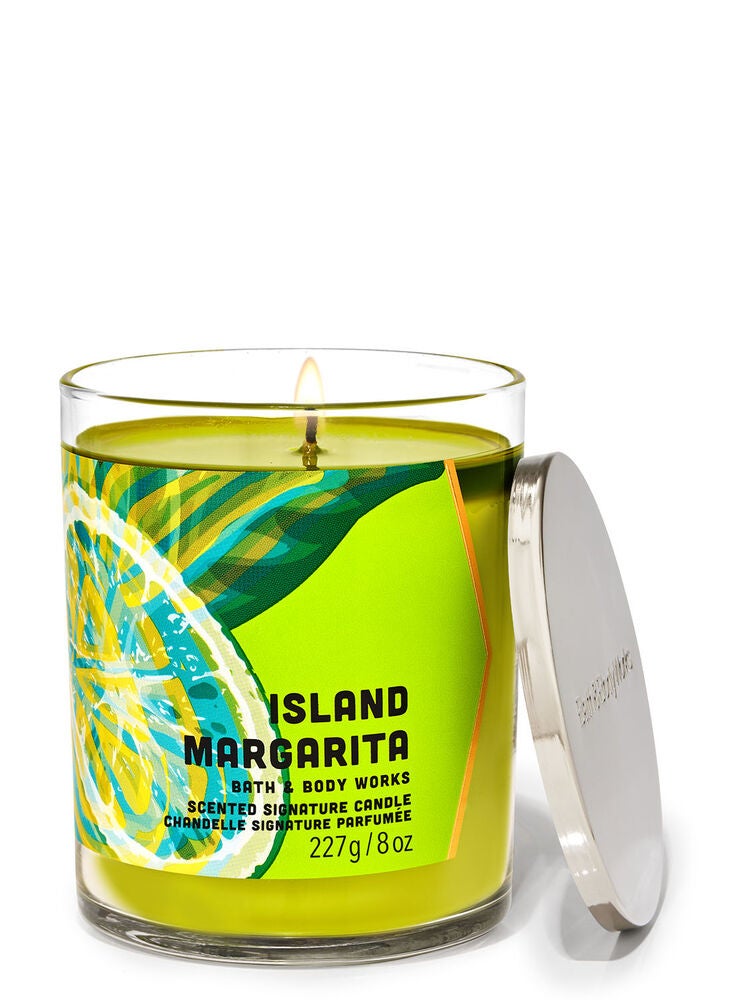 Island Margarita Signature Single Wick Candle Bath and Body Works