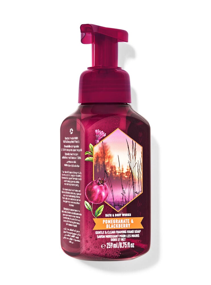 Pomegranate & Blackberry Gentle & Clean Foaming Hand Soap Bath and