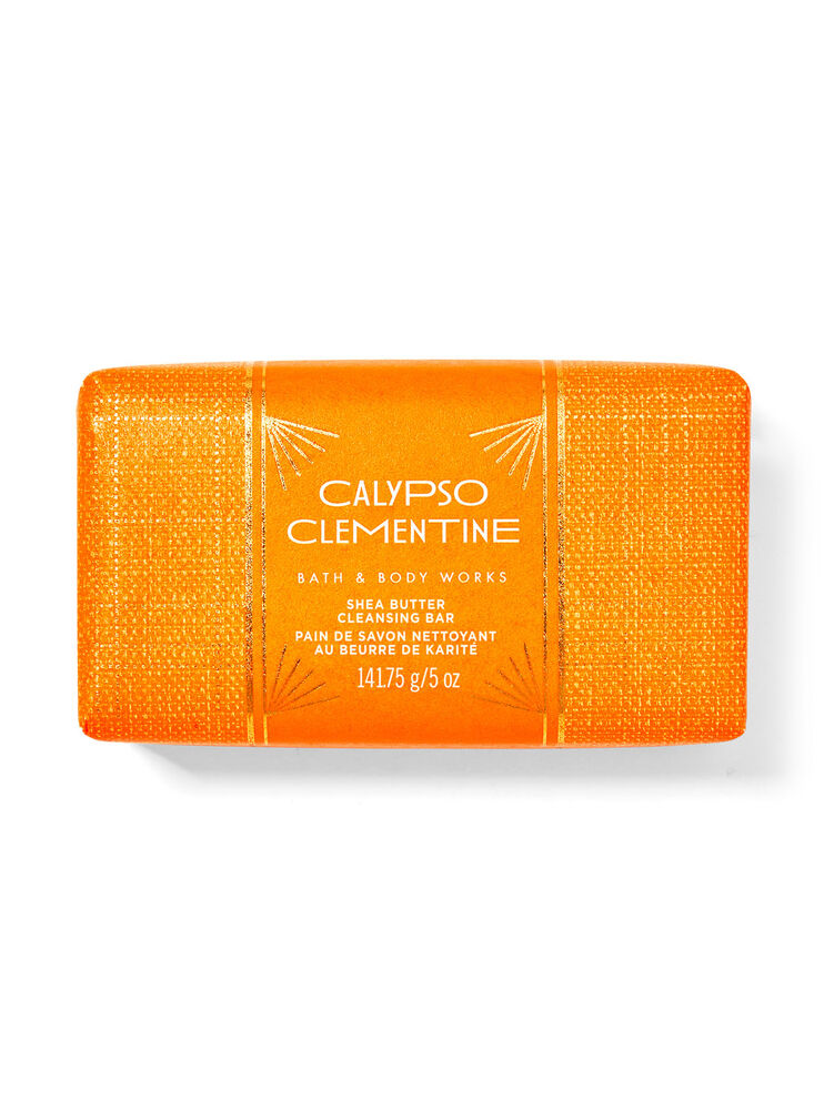 Pain de savon nettoyant au beurre de karité Calypso Clementine Image 1