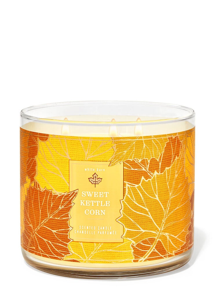 Sweet Kettle Corn 3Wick Candle Bath and Body Works
