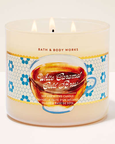 White Caramel Cold Brew 3-Wick Candle
