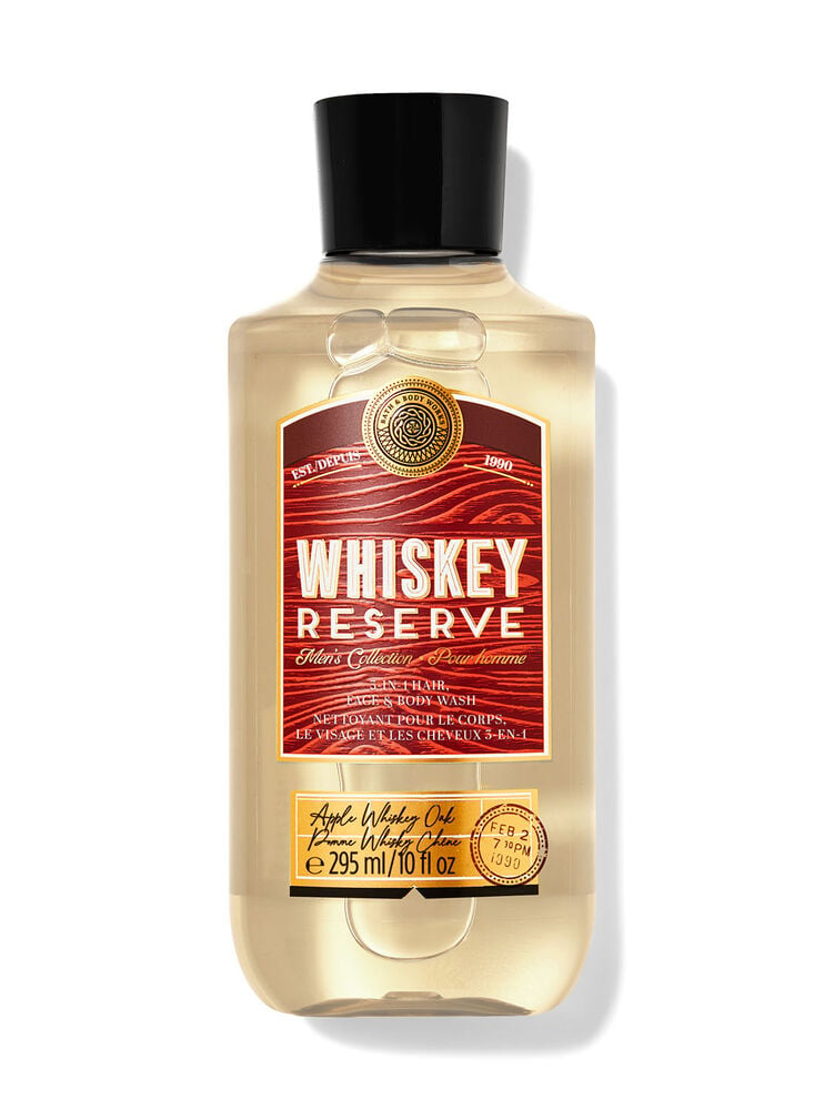 Nettoyant pour le corps, le visage et les cheveux 3-en-1 Whiskey Reserve