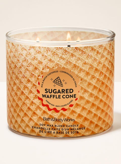 Sugared Waffle Cone 3-Wick Candle