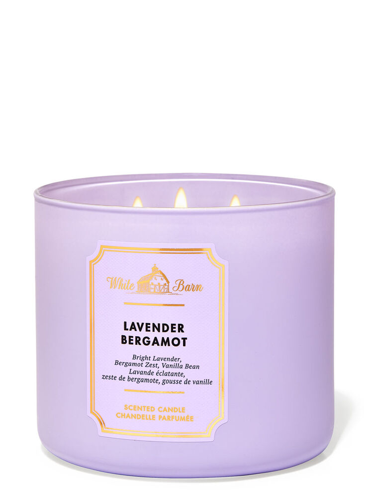 Lavender Bergamot 3-Wick Candle | Bath and Body Works