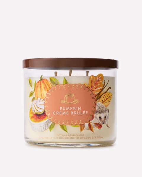 Chandelle à 3 mèches Pumpkin Crème Brûlée