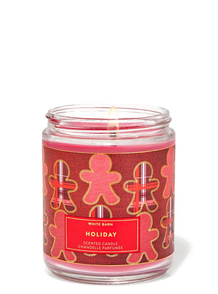 Holiday Single Wick Candle Bath and Body Works