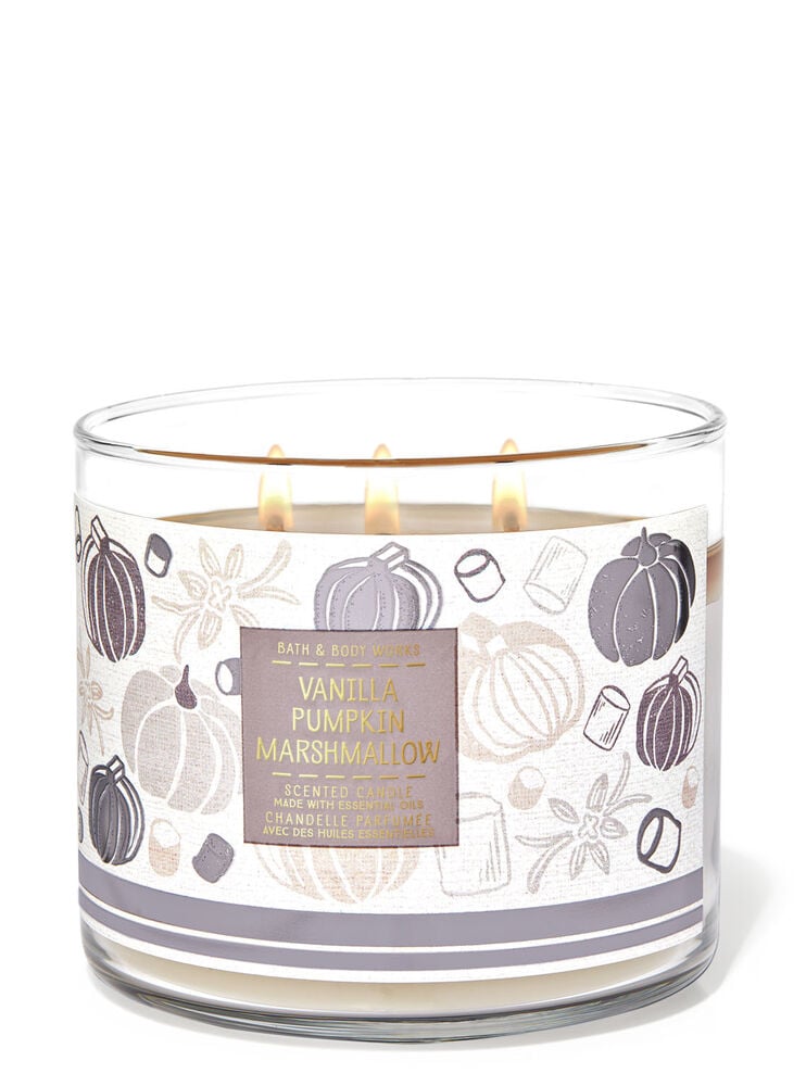 Vanilla Pumpkin Marshmallow 3-Wick Candle
