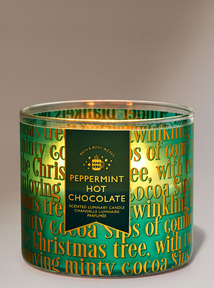 Peppermint Hot Chocolate 3-Wick Candle Image 2