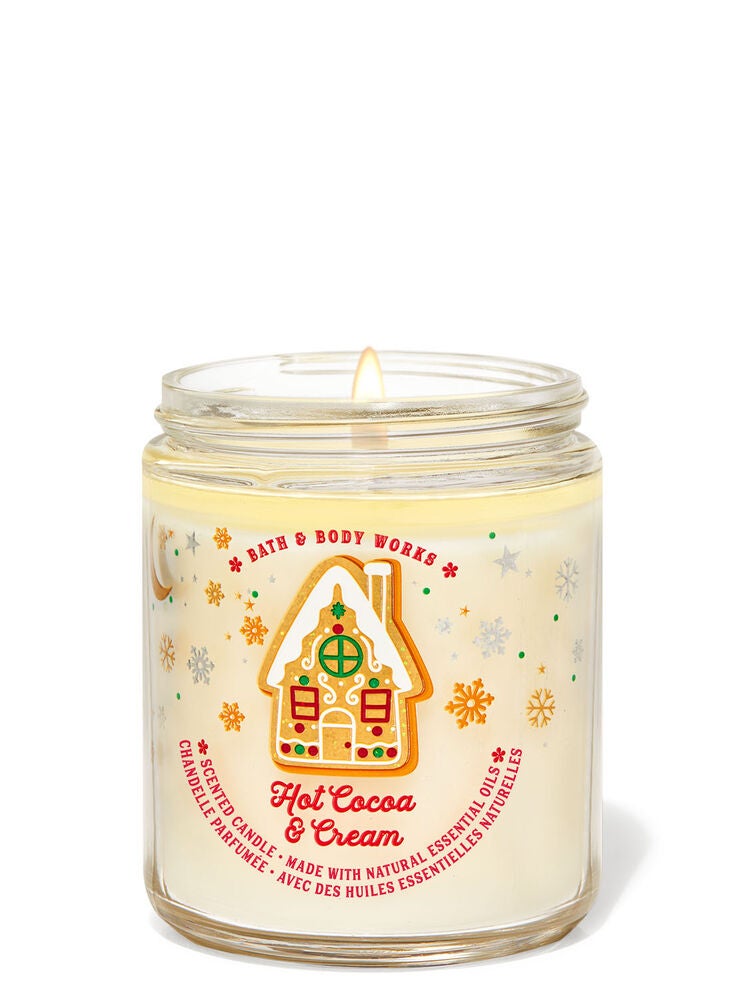 Hot Cocoa & Cream Single Wick Candle Bath and Body Works