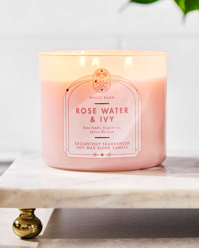 Rose Water & Ivy 3-Wick Candle