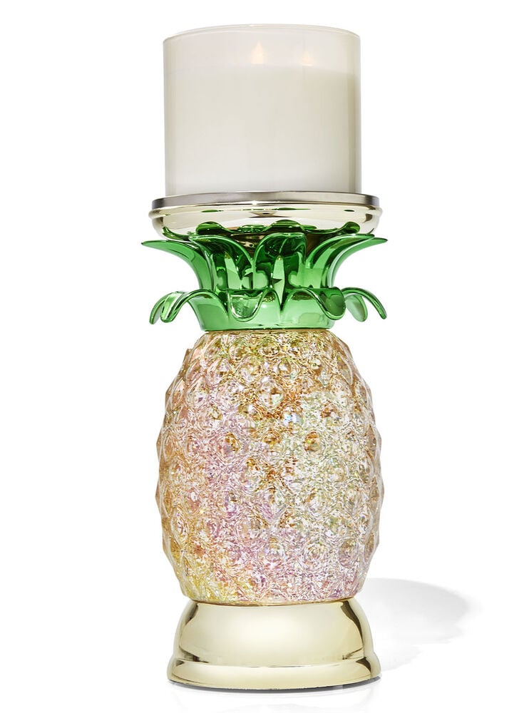 Water Globe Pineapple 3-Wick Candle Holder Image 3