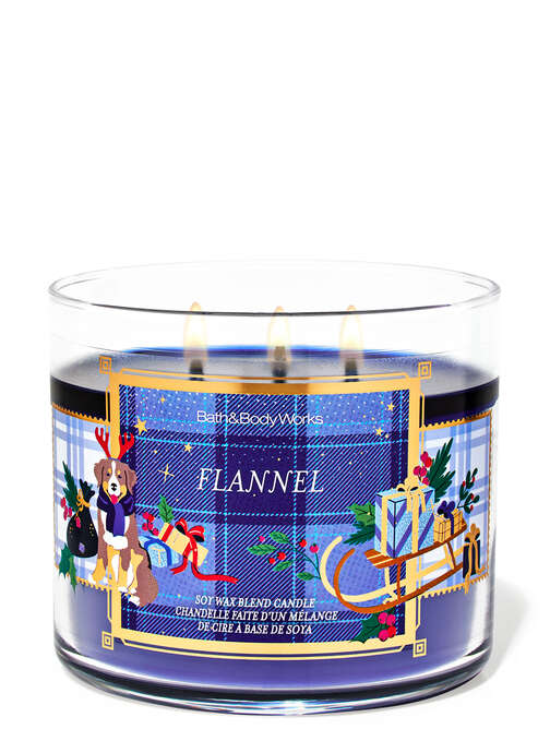 Flannel 3-Wick Candle