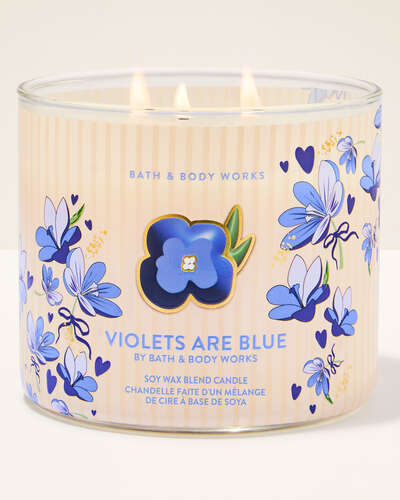 Violets Are Blue 3-Wick Candle