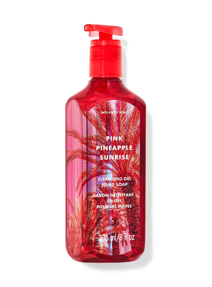 Pink Pineapple Sunrise Cleansing Gel Hand Soap Bath and Body Works