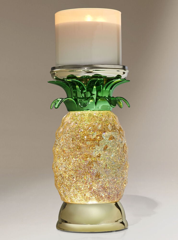 Water Globe Pineapple 3-Wick Candle Holder Image 2