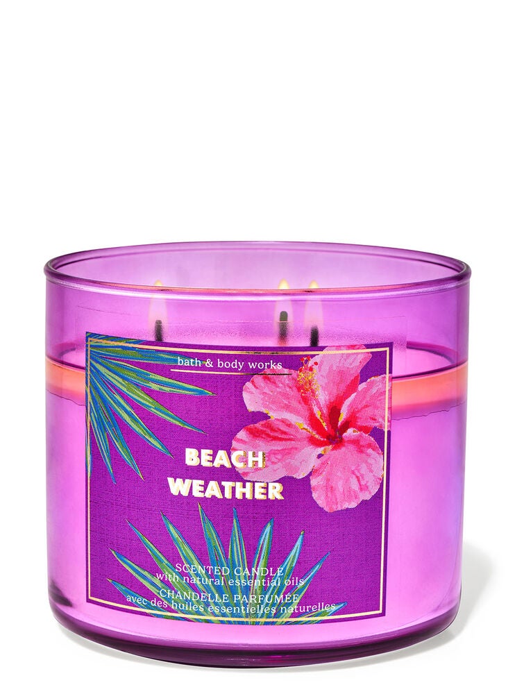 Beach Weather 3Wick Candle Bath and Body Works