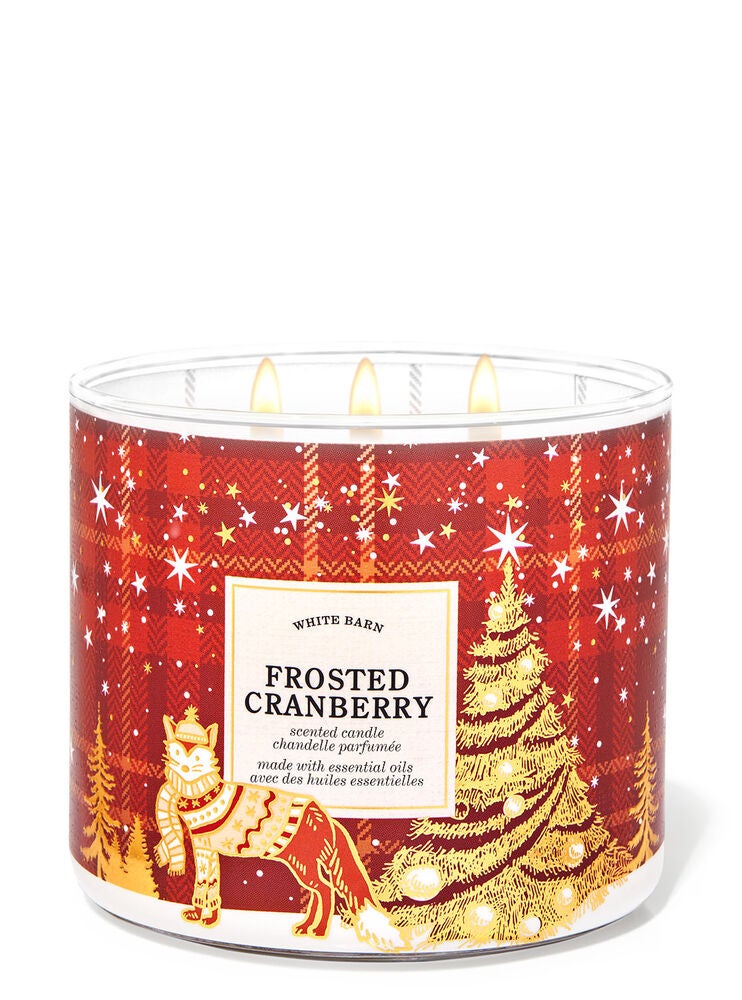 Frosted Cranberry 3Wick Candle Bath and Body Works