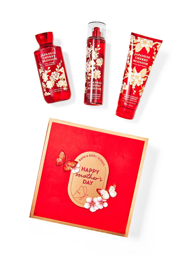 Japanese Cherry Blossom Gift Box Set Bath and Body Works