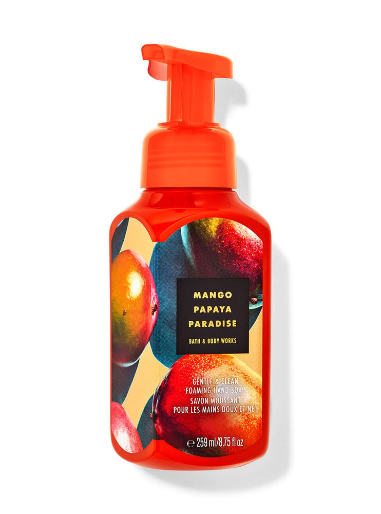 Savon moussant doux et net pour les mains Mango Papaya Paradise
