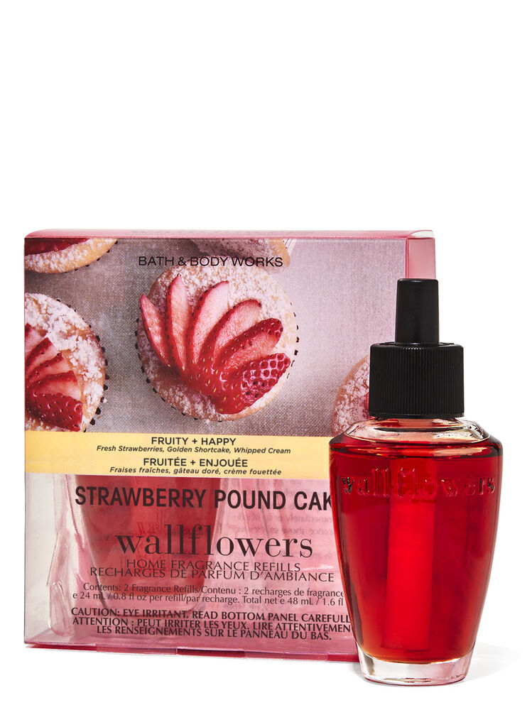 Paquet de 2 recharges de fragrance Wallflowers Strawberry Pound Cake
