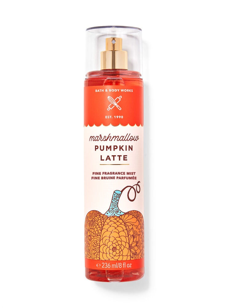 Marshmallow Pumpkin Latte Fine Fragrance Mist Bath and Body Works