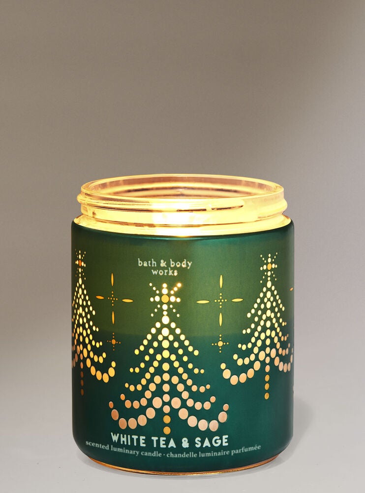White Tea & Sage Single Wick Candle Bath and Body Works