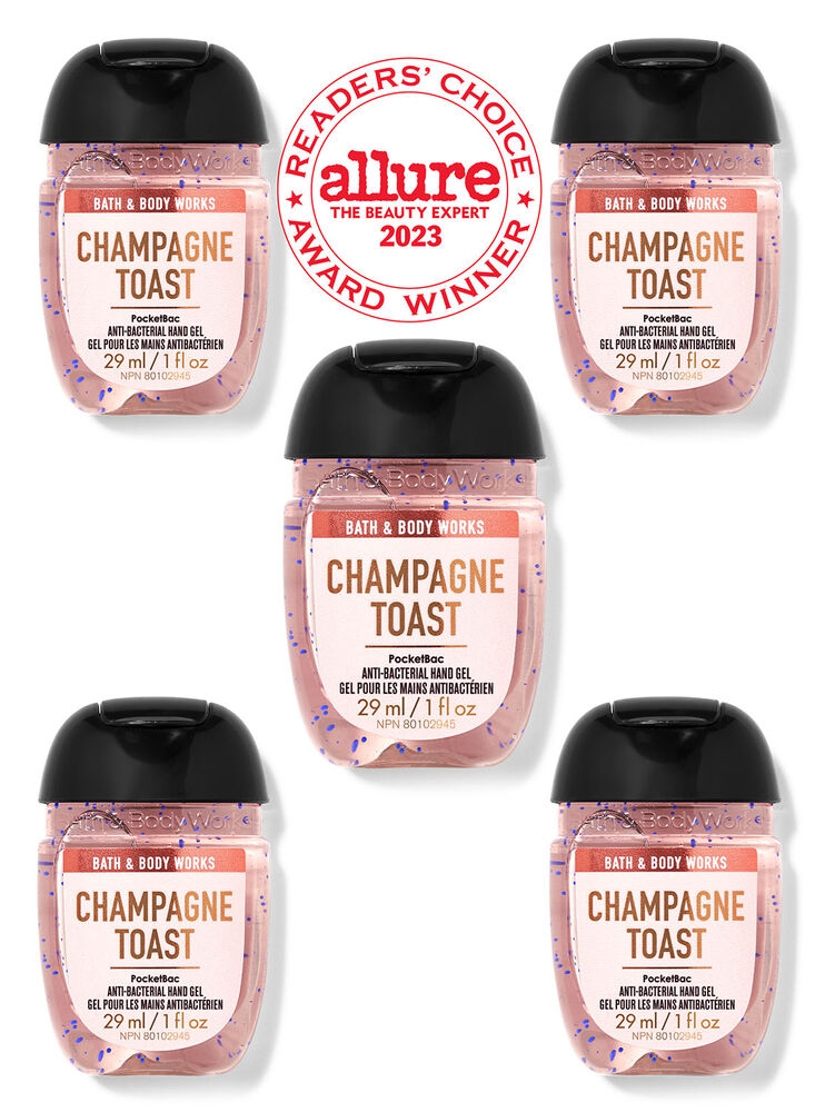 Champagne Toast PocketBac Hand Sanitizers, 5-Pack
